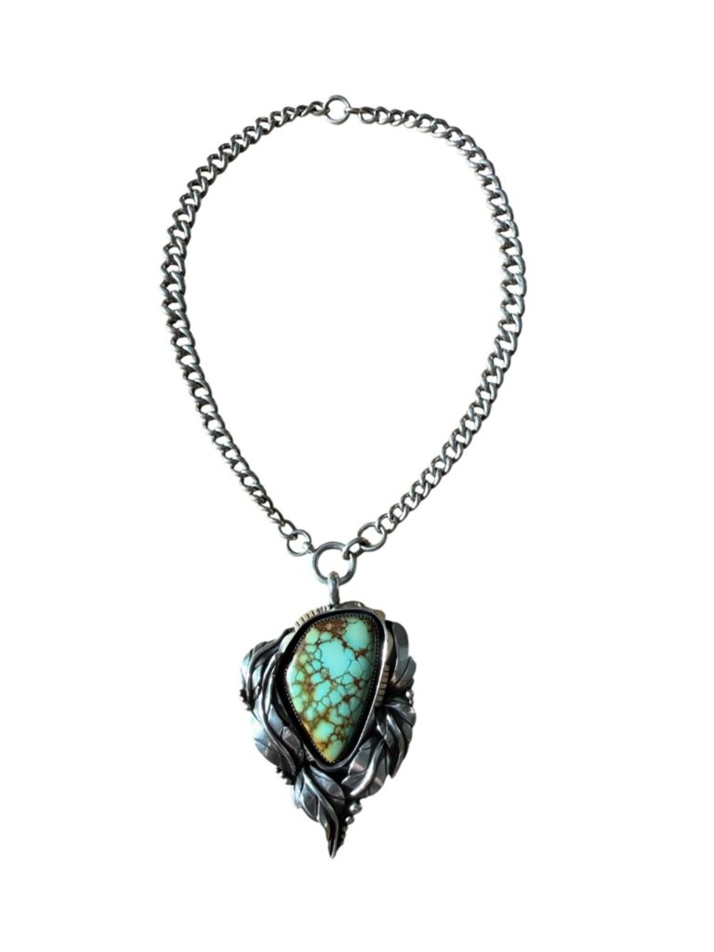 Soul Bunny Silver Nebula Half Bloom Iron Maiden Statement Choker